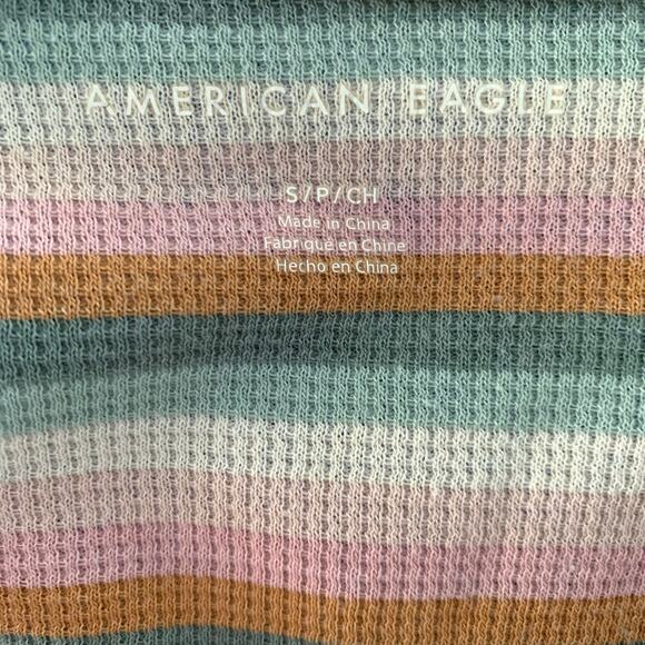 American Eagle Outfitters Tie Front Striped Tank Top Size Small - Picture 7 of 7